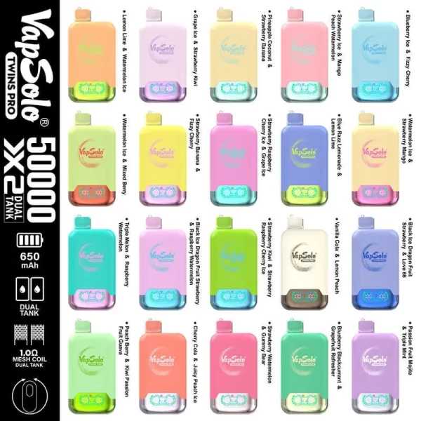 Vapsolo Twins Pro 50000 Puff Disposable Vape