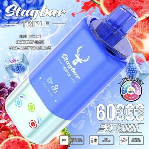STAGBAR Triple 60000 Puffs Disposable Vape