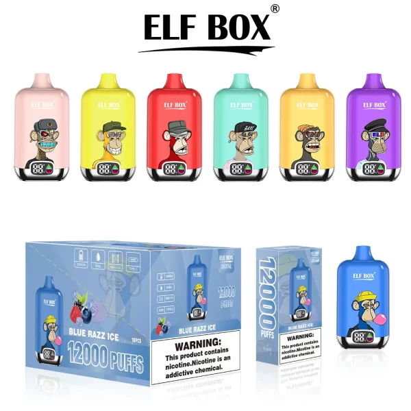 ELF BOX Digital 12000 PUFF eldobható e-cigaretta