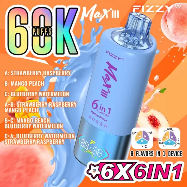 Fizzy 60000 Puffs (6 IN 1) Disposable Vape