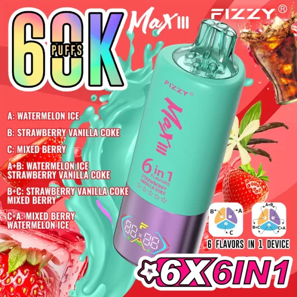 Fizzy 60000 Puffs (6 IN 1) Disposable Vape