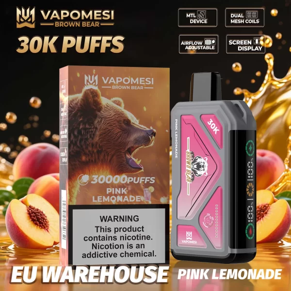 VAPOMESI BROWN BEAR 30000 PUFFS DISPOSABLE VAPE