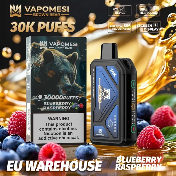 VAPOMESI BROWN BEAR 30000 PUFFS DISPOSABLE VAPE