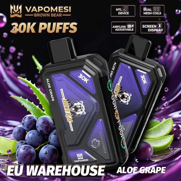 VAPOMESI BROWN BEAR 30000 PUFFS DISPOSABLE VAPE