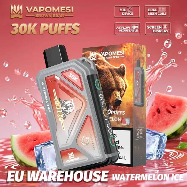 VAPOMESI BROWN BEAR 30000 PUFFS DISPOSABLE VAPE