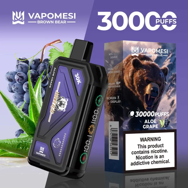 VAPOMESI BROWN BEAR 30000 PUFFS DISPOSABLE VAPE