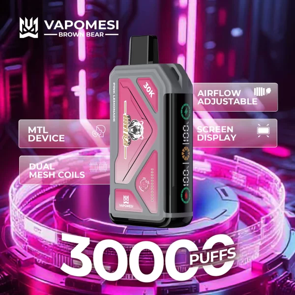 VAPOMESI BROWN BEAR 30000 PUFFS DISPOSABLE VAPE