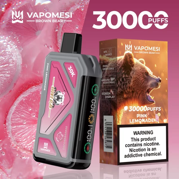 VAPOMESI BROWN BEAR 30000 PUFFS DISPOSABLE VAPE