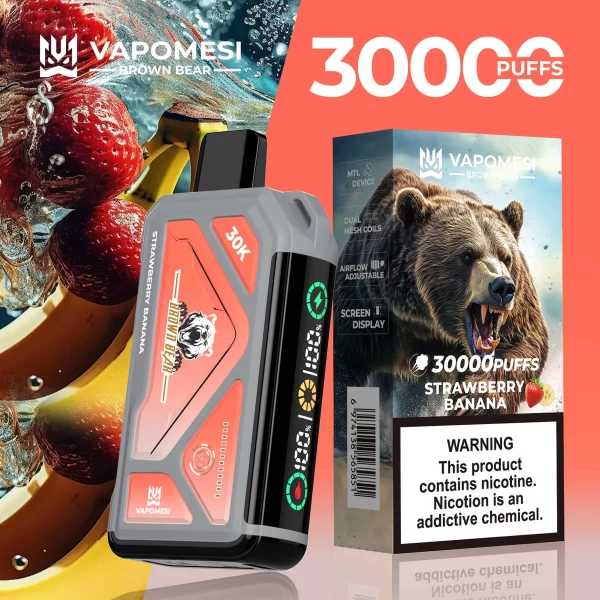 VAPOMESI BROWN BEAR 30000 PUFFS DISPOSABLE VAPE