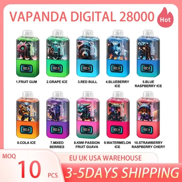Vapanda Digital 28000 Puff Disposable Vape 