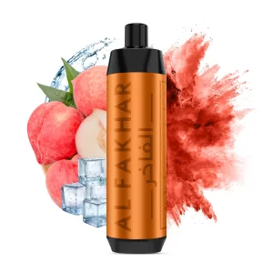 桃子冰 PEACH ICE_new ALFAKHAR CROWN BAR 8000 PUFFS ELDOBHATÓ VAPE