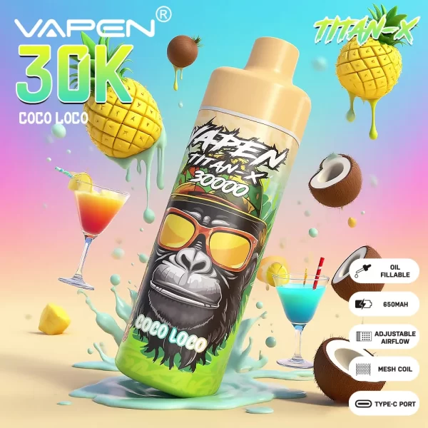 VAPEN TITAN-X 30K PUFF Vaporizador desechable