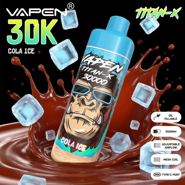 VAPEN TITAN-X 30K PUFF Vaporizador desechable