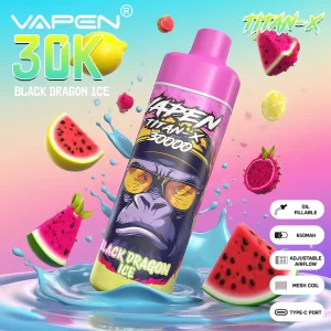 Pizarra 7 VAPEN TITAN-X 30K PUFF Vaporizador desechable