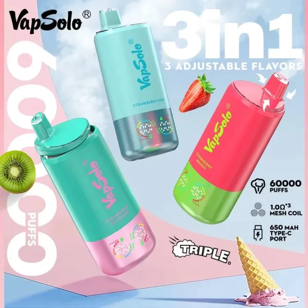 Vapsolo Triple 60000 Puffs Disposable Vape 