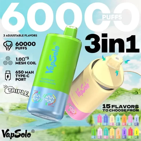 Vapsolo Triple 60000 Puffs Disposable Vape 