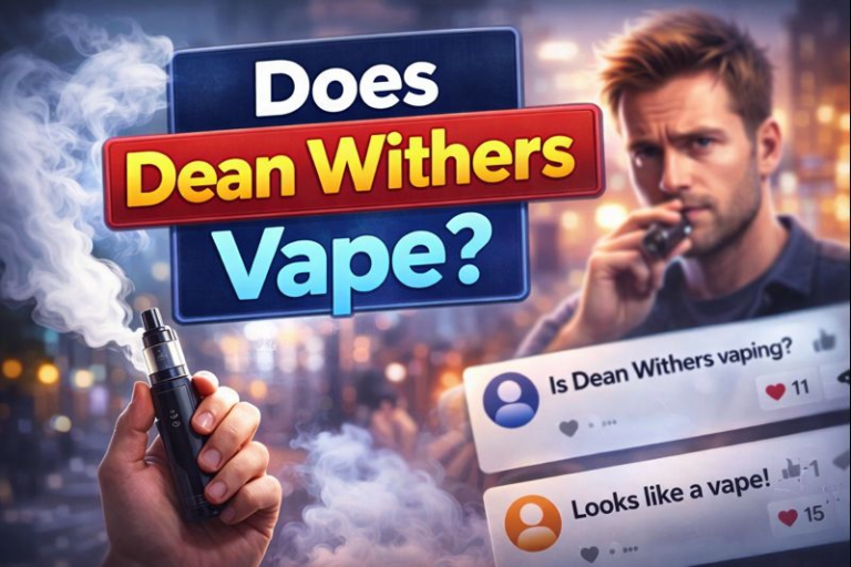 Does Dean Withers Vape? (Honest Answer + What Fans Really Notice)