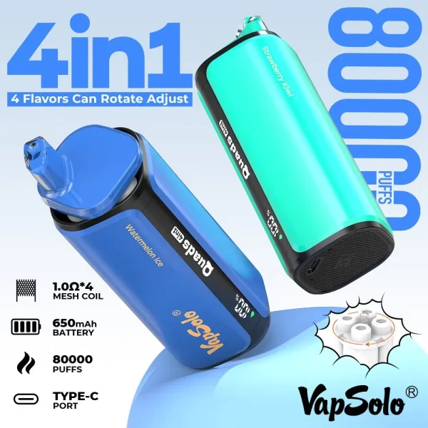 Vapsolo Quads 80K Puffs Disposable Vape