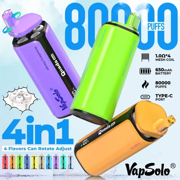 Vapsolo Quads 80K Puffs Disposable Vape