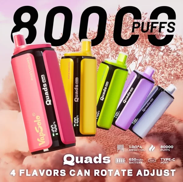Vapsolo Quads 80K Puffs Disposable Vape